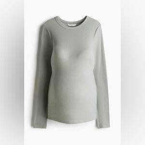MAMA RIBBED JERSEY TOP